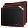 TECKNET Mauspad, 3 Pack Mousepad 270 x 210 mm, wasserdichte Gaming Mauspad Mausmatte mit vernähte Kanten, rutschfeste Gummiunterseite, Glatte Oberflächen, Geeignet für Computer, Laptop und PC (Rot)