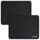 cimetech Komfortable Mauspad Spieloberfläche Superfeine Faser Glatte Seidensensoren Wischwaschbar für Laptop-Computer (Normal 2PCS, Black)