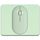 Dapesuom kleines Mauspad, 15,2 x 12,7 cm, mit Rutschfester Gummiunterseite, wasserdichtes Mini-Mauspad für Damen, Herren, kabellose Maus Laptops, Zuhause, Büro, Reisen, Seegrün