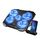 AIMIUZI Laptop Kühler 12-15,6 Zoll,Laptop Lüfter Unterlage Leise Kühlung Kühlpad Cooler Cooling Pad mit 5 Leisen Lüftern, 5 Höhenverstellbar, 2 USB-Ports, 1 Telefonhalter (Blau)