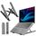 AOVUYCK-Store Laptop Ständer, 8-Stufe Einstellbar Laptop Stand, Tragbar Höhenverstellbarer Belüfteter Laptopständer, Notebook Ständer für MacBook, Lenovo, Dell, 10-15,6'' Laptops, Tablets, Notebooks.