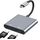 USB C auf Dual HDMI Adapter 4K@60Hz, Typ C to HDMI Splitter for Dual Monitors, Dual-Monitor-Adapter für MacBook Pro/Air, iPad, Samsung, Surface, Dell, Chromebook
