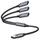 KiwiBird USB Splitter 1 zu 3 USB Verteiler (1x USB3.0, 2X USB2.0) Y Kabel 3.0 Adapter Erweiterung Ladekabel für Strom und Daten Mini HUB Kompatibel mit Laptop Drucker PC Tastatur Maus