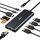 HODO USB C Hub Ethernet für MacBook Air/Pro, Adapter Mac Book Zubehör 10 in 1 mit 4K 60Hz HDMI, Ethernet, 100W PD, SD TF Kartensteckplatz, 4USB und USB-C Datenport, Type C Dongle für iPad, Surface