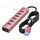 FORIDA 8-Port USB Hub 3.0 Mit 120cm Kabel Hubs, Aluminium USB Verteiler 5Gbps Multiport Adapter Für Laptop, MacBook, PC, U-Disk, USB-3.0 Splitter Mit 15W USBC Port (120cm Roségold)