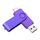 Yaxiny USB C Flash Drive 8GB, OTG Pen Drive, USB 2.0 Und Typ C Speicherstick für Android Smartphone, Metall Lila