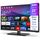 TuTu TUV25FQ1BC Fernseher 25 Zoll (64 cm), Full HD Smart TV mit Bluetooth, WLAN, Triple Tuner (DVB-T/T2, DVB-C, DVB-S/S2), App Store, AirPlay, HDMI, USB, Mittelfuss