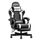 Riftracer Gaming Stuhl – Ergonomischer Gamer Sessel mit Fußstütze, Kopfstütze und Lordosenstütze, höhenverstellbar, gepolstert, Tragkraft 150 kg, Schwarz