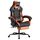 SUKIDA Ergonomischer Gaming-Stuhl mit Fußstütze, Racing Gaming Chair Kopfstütze, Gaming Stuhl Verstellbarer, Computerstuhl Höhenverstellbar Lendenwirbelstütze für Homeoffice und Gaming Orange