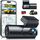 GKU 4K Dashcam Auto Vorne Hinten, 5GHz WiFi GPS, Dual Dash Cam, 1.5” IPS Mini Auto Kamera mit 64GB SD Karte, Parküberwachung, Super Nachtsicht, WDR, 170° Weitwinkel, G-Sensor, APP Steuerung, Max 256GB