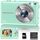 Digitalkamera 1080P 44MP Fotokamera 16X Digitalzoom Kamera, Vlogging Fotoapparat Kompaktkamera mit 2,4" LCD Bildschirm, 32G Micro Speicherkarte, 1 Akku für Kinder Teenager Studenten Anfänger-Grün
