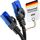 KabelDirekt Netzwerkkabel – Überträgt maximale deutsche Glasfaser-Geschwindigkeit – Netzwerk, Ethernet Kabel, LAN & Patch Kabel – 0,5m – In 0,25-30m – Gigabit-Netz, Router/Modem, RJ45 (schwarz)