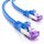 deleyCON 4m CAT7 Netzwerkkabel - 10 Gigabit - RJ45 Patchkabel Ethernet Kabel (Kupfer, SFTP PiMF Schirmung) - für Highspeed LAN DSL Switch Modem Router Patchpanel CAT7 CAT6 CAT5 - Blau