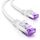 deleyCON 30m CAT7 Netzwerkkabel - 10 Gigabit - RJ45 Patchkabel Ethernet Kabel (Kupfer, SFTP PiMF Schirmung) - für Highspeed LAN DSL Switch Modem Router Patchpanel CAT7 CAT6 CAT5 - Weiß
