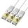 Veetop 0,5m x 3 Stück Lan Kabel Cat 7 Netzwerkkabel Patchkabel für 10 Gigabit Ethernet, Flexibel und Robust mit vergoldetem RJ45. Weiß