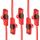 BIGtec LAN Kabel 0,75m Netzwerkkabel rot - 5 Stück - Gigabit Ethernet Kabel RJ45 Stecker Patchkabel für Patchpanel Netzwerk Switch Gaming kompatibel Playstation 5 PS5 XBOX Nintendo Switch 2-Station