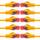 BIGtec LAN Kabel 25m Netzwerkkabel orange - 10 Stück - Gigabit Ethernet Kabel RJ45 Stecker Patchkabel für Patchpanel Netzwerk Switch Gaming kompatibel Playstation 5 PS5 XBOX Nintendo Switch 2-Station
