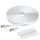 BUSOHE Cat 8 Ethernet-Kabel 30m, Hochgeschwindigkeits- Gigabit RJ45 LAN Netzwerkkabel, 40Gbps 2000Mhz Internet Patchkabel Kompatibel mit Router, Modem, PC, Laptop, Drucker (weiß)