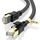CABNEER Cat 8 Ethernet Kabel 8M, 40Gbps Netzwerkkabel Hochgeschwindigkeits 2000MHz Ethernet Kabel, Gigabit RJ45 Nylon Geflochtener LAN Kabel, Patchkabel für PS5/4 Router Modem