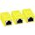 AXFEE RJ45 Kupplung Cat7, 3 Stück CAT6 Kupplung Verbinder, Kabel Verlängerung, LAN Verbinder Netzwerkkabel, Ethernet Kabel Patchkabel für Cat 7 Cat6 Cat5 Cat5e, Gelb