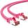 deleyCON 7,5m Netzwerkkabel Cat6-1000 Mbit (Kupfer, S/FTP, Halogenfrei) RJ45 Gigabit Patchkabel Ethernet LAN Kabel Cable - für DSL Internet WLAN Switch Router Modem Patchpanel POE - Magenta
