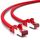 deleyCON 10m Netzwerkkabel Cat6-1000 Mbit (Kupfer, S/FTP, Halogenfrei) RJ45 Gigabit Patchkabel Ethernet LAN Kabel Cable - für DSL Internet WLAN Switch Router Modem Patchpanel POE - Rot