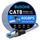 BUSOHE Cat 8 LAN Kabel 6Meter, 40Gbps 2000MHz Ethernet Kabel Netzwerkkabel, Flach Hochgeschwindigkeits Gigabit RJ45 Patchkabel, Geflochtener Internetkabel Kompatibel mit PC, Router, Modem