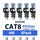BUSOHE Cat 8 LAN Kabel 4m (5-Stück), 40Gbps 2000MHz Ethernet Kabel Netzwerkkabel, Flach Hochgeschwindigkeits Gigabit RJ45 Patchkabel, Geflochtener Internet Kabel Kompatibel mit PC, Router, Modem