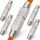 HB-DIGITAL 5x CAT 7 LSA werkzeugloser Netzwerkkabel Verbinder CAT 7 STP feldkonfektionierbare Kupplung Adapter Verlängerung für LAN Verlegekabel Ethernet Installationskabel
