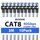 BUSOHE Cat 8 LAN Kabel 3 Meter (10-Stück), 40Gbps 2000MHz Ethernet Kabel Netzwerkkabel, Flach Hochgeschwindigkeits Gigabit RJ45 Patchkabel, Geflochtener Internet Kabel Kompatibel mit PC, Router, Modem