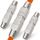 HB-DIGITAL 3x CAT 7 LSA werkzeugloser Netzwerkkabel Verbinder CAT 7 STP feldkonfektionierbare Kupplung Adapter Verlängerung für LAN Verlegekabel Ethernet Installationskabel