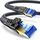 NORSHY Cat 8 LAN Kabel, 40Gbps Netzwerkkabel 2000MHz Gigabit Hochgeschwindigkeits Internetkabel, Flach S/FTP RJ45 Kabel Geflochtener Patchkabel für PS5/PS4, Switch,TV, PC, Modem, Router