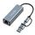 Loydia USB C auf Ethernet Adapter, USB 3.0 auf RJ45 1000Mbps Gigabit LAN Adapter kompatibel für iPhone 15