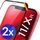 UTECTION 2X Full Screen Schutzglas für iPhone 11 & iPhone XR | Perfekte Passform vom Deutschen Anbieter | Kinderleichte Anbringung > Keine Blasenbildung, ultimative Glashärte