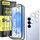 ZAXGLAR Schutzfolie für Samsung Galaxy S25 5G für Panzerglas,2 Stück Panzer Schutz Glas und 2 Stück Kameraschutz,HD Displayschutz, 9H Härte Schutzfolie,mit Praktischer Installationshilfe