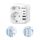 LENCENT Klappbarer Adapter England Deutschland Stecker Reiseadapter UK Stecker Adapter mit USB-C Steckdosenadapter England Reisestecker Typ G für Großbritannien Schottland Irland Dubai Malediven Malta