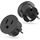 Reiseadapter USA auf Europa 2 Pieces, Reisestecker USA auf Europa Amerikanischer zu Deutscher Stecker, Adapter Amerikanisch zu Deutsch, USA auf DE Stecker, USA auf EU Adapter