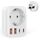 Adapter Australien,5 in 1 Reiseadapter Australien mit 2*USB-C, 2*USB-A(3.4A) und 1*AC, Adapter China Deutschland Stecker, Steckdosenadapter Typ I für EU zu China/Argentinien/Neuseeland