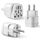 3 Stück Stecker Adapter, US to EU Adapter, UK to EU Adapter, Adapter China Deutschland Stecker, Universal Adapter für USA, UK, Schweiz, Deutschland, China, usw