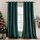 MIULEE Grün Samtvorhang Ösen 2er Set 140X160, Blickdichte Vorhänge Samt Kurz für Schlafzimmer Wohnzimmer, Wunderschön Weich Vorhang Verdunkelung Velvet Curtains, Verdunkelnd Samt Gardinen Blickdicht