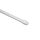 GARDINIA Vitragestange flachoval, Ausziehbar, Gardinenstange, Metall/Kunststoff, Weiß, 50-80 cm, 2 Stück