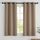 PONY DANCE Blickdichte Vorhänge mit Ösen 2er Set H 120 x B 90 cm Küchen Gardinen Blickdicht Wohnzimmer Verdunklungsvorhänge für Kleine Fenster Scheibengardinen, Cappuccino