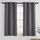 PONY DANCE Verdunklungsvorhänge Kurz 2er Set H 137 x B 90 cm Scheibengardinen mit Ösen für Kleine Fenster Schlafzimmer Vorhänge Blickdicht Grau Blackout Curtains