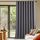 PONY DANCE Extra Breite Gardine Grau Blickdicht Verdunklungsvorhänge Ösenvorhang 1er Set H 260 x B 300 Thermovorhänge Hitzeschutz Wohnzimmer Gardinen Modern Blackout Curtains