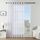 Woaboy Voile Gardinen Vorhänge Transparent Wohnzimmer mit Ösen Stores Gardinen Schlafzimmer Ösenvorhang Scheibengardine Schlaufengardinen Modern 1er Set 200x225cm (B x H) Weiß