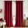 Woaboy Samtvorhänge Verdunkelungsvorhang Gardinen Samt mit Ösen Blickdicht für Wohnzimmer Blackout Curtains Thermovorhang Schalldämmend Schlafzimmer 2er Set 140x225cm (B x H) Rot