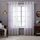Deconovo Gardinen Weiß Vorhang Transparent Leinenoptik Ösenvorhang Voile Ösenschal Wohnzimmer, 260x140, Kurve Welle