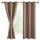 DWCN Vorhang Blickdicht Verdunkelungsgardinen mit Ösen 2 Stücke Vorhang Blickdicht Fensterdeko Thermogardine für Wohnzimmer Schlafzimmer, Khaki Cappuccino, 183x117cm(HxB)