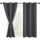 DWCN Vorhang Blickdicht mit Vorhang Raffhalter Verdunkelungsgardinen mit Ösen 2 Stücke Thermogardine, Blackout Curtain Verdunkelung Thermovorhang, Dunkelgrau,160x106cm(HxB)