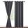 DWCN Vorhang Blickdicht mit Vorhang Raffhalter Verdunkelungsgardinen mit Ösen 2 Stücke Thermogardine, Blackout Curtain Verdunkelung Thermovorhang, Dunkelgrau,260x140cm(HxB)